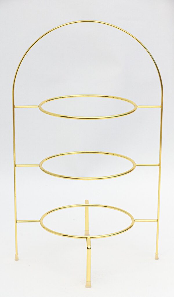 High tea borden etagère 3 laags - goud