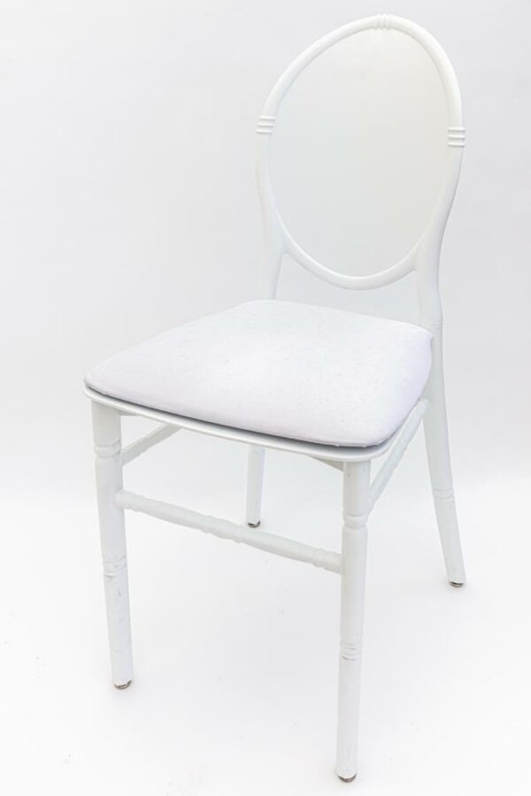 Medaillon stoel wit