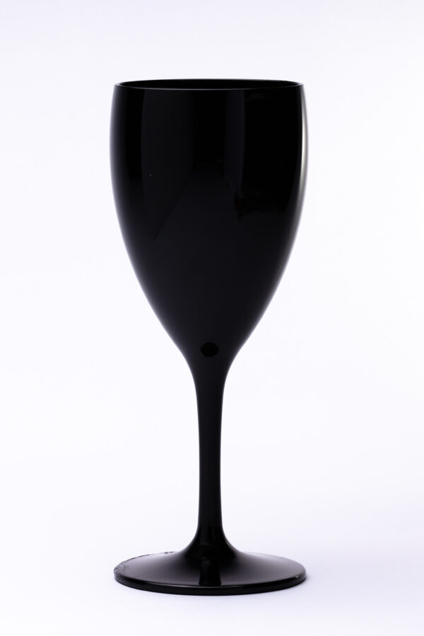 Zwart wijnglas