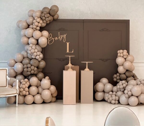 Luxe backdrop decoratie - Nude